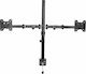 Focus Mount FDM612 Stand Desk Mounted for 2 Monitors up to 27" with Arm