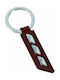 Maserati Leather Keychain Black