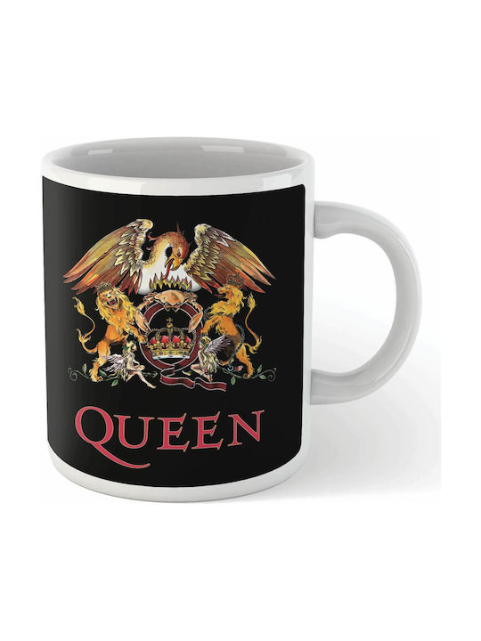 Queen Crest Mug Heat Change Mug Black