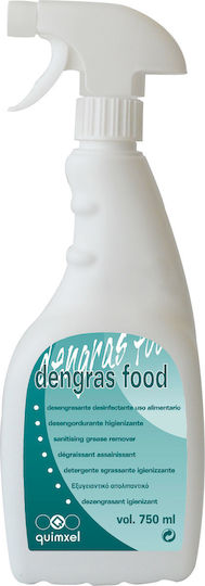 Quimxel Dengras Food Επαγγελματικό Καθαριστικό Υγρό Γενικής Χρήσης με Απολυμαντική Δράση 750ml