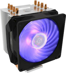 CoolerMaster Hyper H410R CPU Kühlung für Socket /A/M/4/ /A/M/5/ /1/2/0/0/ /1/1/5/x/ /1/7/0/0/ mit RGB Beleuchtung Schwarz
