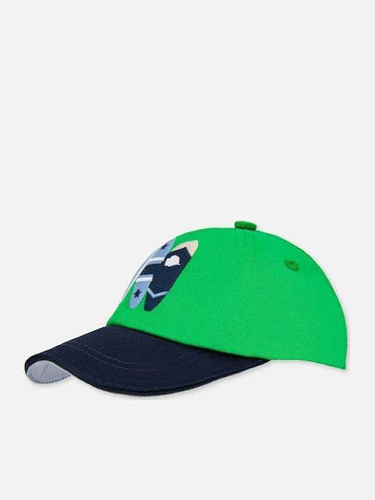 Mayoral Kids' Hat Jockey Fabric Green