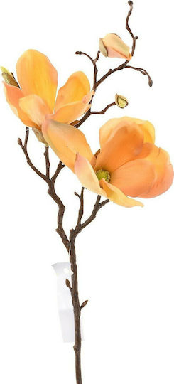Künstlicher dekorativer Zweig Magnolie Orange 50cm Supergreens
