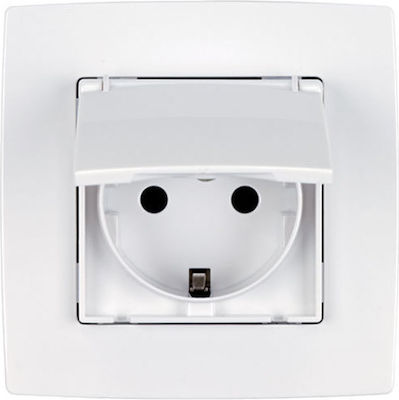 Elmark City Single Power Socket White