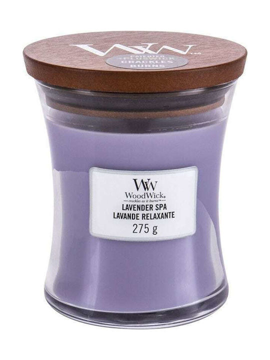 WoodWick Scented Candle Jar with Scent Lavender Spa 275gr 1pcs