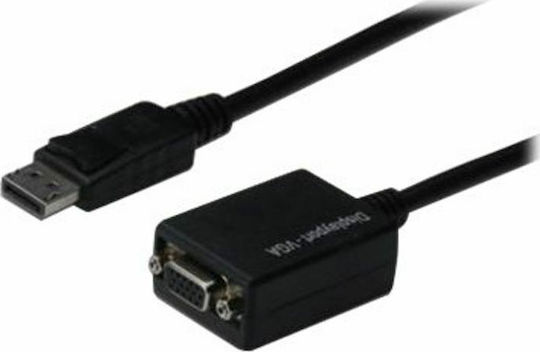 Digitus Μετατροπέας DisplayPort male σε VGA female 1τμχ AK-340410-001-S