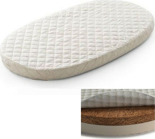 IngVart Matratze Kinderbett Big Oval mit Kokosfaser & Latex 60cmx125cm
