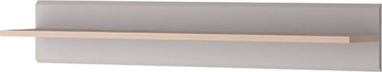 Ράφι Inox Γκρι / Jackson Hickory 90x19x17εκ.