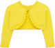 Mayoral Girls Knitted Bolero Jacket with Buttons Yellow