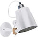 Home Lighting Vintage Φωτιστικό Τοίχου με Ντουί E27 Λευκό 27x13x10εκ.