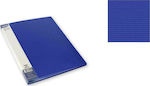 Folder Souple Embossed A4 20F PP Stripes Blue / SP-75022 (Spree)