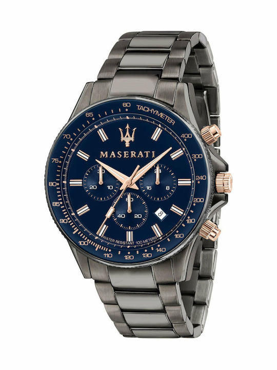 Maserati Sfida Ρολόι Μπαταρίας με Μεταλλικό Μπρασελέ Maserati Sfida Ρολόι Μπαταρίας με Μεταλλικό Μπρασελέ
