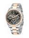 Maserati Uhr Chronograph Batterie mit Silber Metallarmband R8853100020