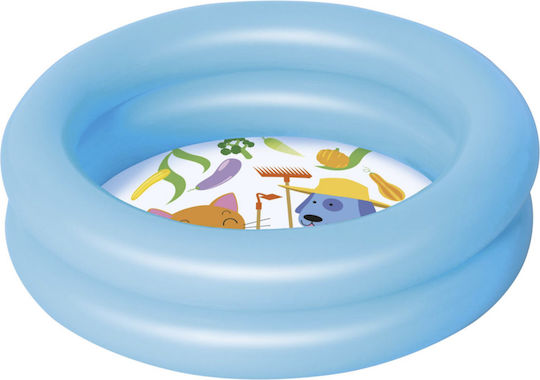 Bestway Παιδική Στρογγυλή Πισίνα 21lt Φουσκωτή 61x15εκ. Γαλάζια