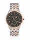 Cerruti Carzano Men's Watch 42mm Chronograph Battery with Silver Metal Bracelet