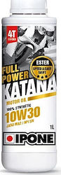 Ipone Full Power Katana Λάδι Μοτοσυκλέτας για Τετράχρονους Κινητήρες 10W-30 1lt