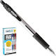 Next G367 Pen Gel 0.7mm Black with Black Ink 12pcs