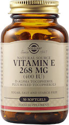 Solgar Vitamin E Βιταμίνη 400iu 268mg 50 μαλακές κάψουλες Solgar Vitamin E Βιταμίνη 400iu 268mg 50 μαλακές κάψουλες