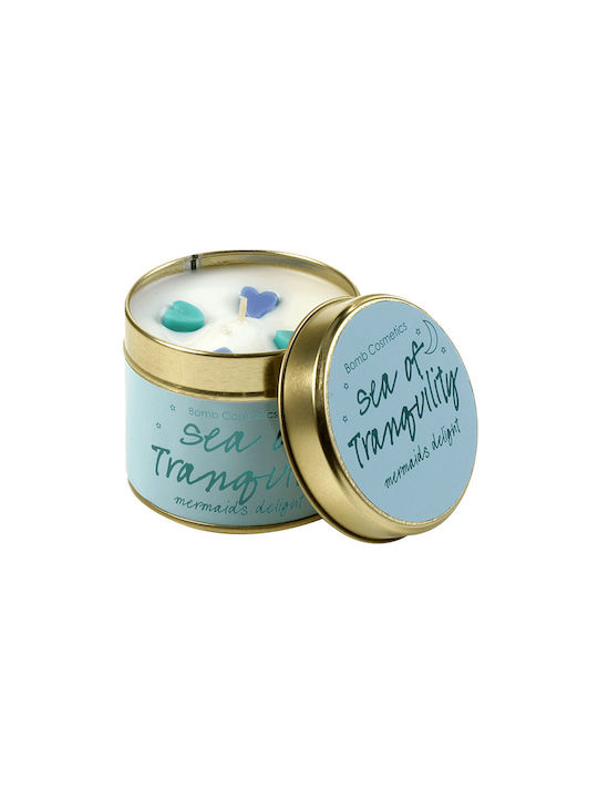 Bomb Cosmetics Scented Candle Sea of Tranquility Jar with Scent Sea of Tranquility Blue 243gr 1pcs