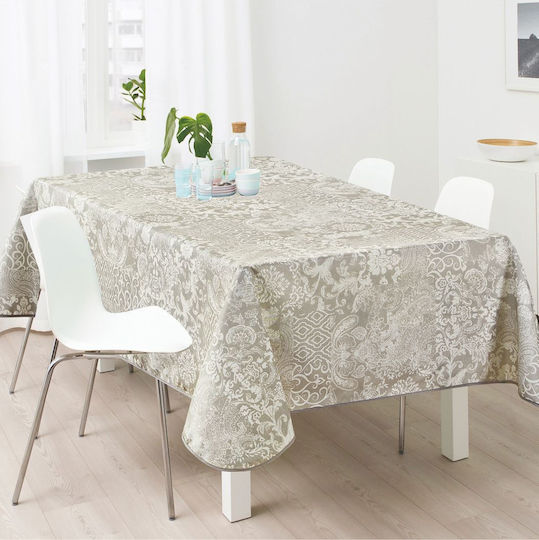 Flamingo Τραπεζομάντηλο Αλέκιαστο Paisley Grey 150x180εκ.
