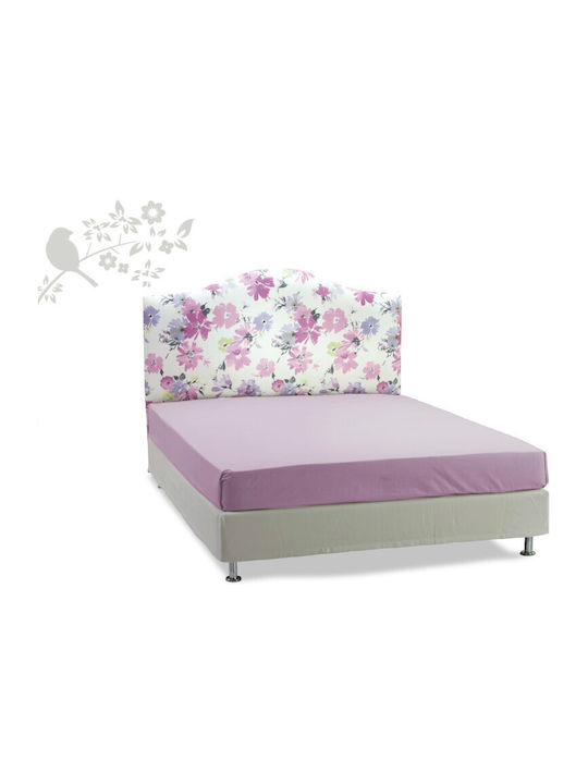 Ira Bed Double Upholstered with Fabric for Mattress 160x200cm Colour Choice Options