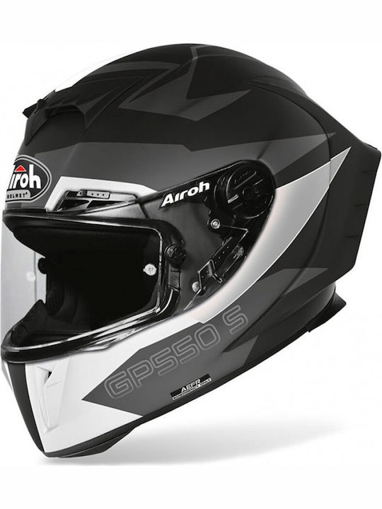 Airoh GP 550 S Black Matt Motorcycle Helmet Full Face 1370gr with Pinlock