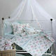 Down Town Home Butterflies Crib Bumpers Classic Inside White 40x185cm