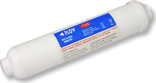 QWaterFilters Water Filter Replacement Reverse Osmosis (RO) made of Activated Carbon 10" Post Inline T33A