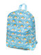 Petit Monkey Airplanes Schulranzen Rucksack Kindergarten Hellblau mit Flaschenhalter