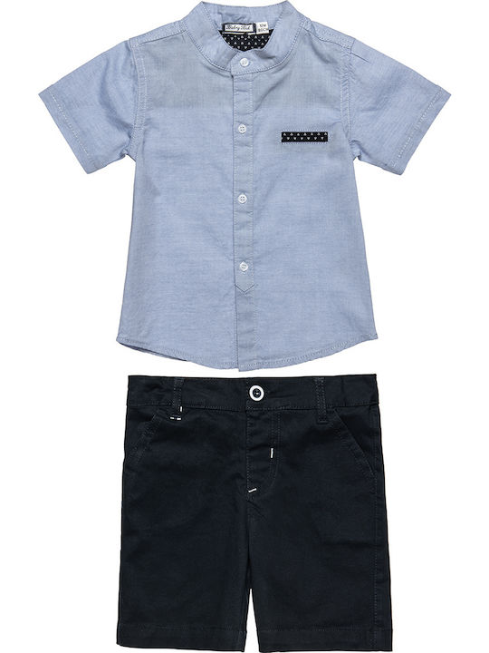 Alouette Kinder Set mit Shorts Sommer 2Stück Hellblau