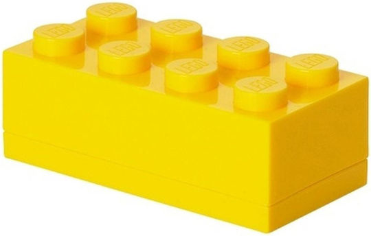 Room Copenhagen Lego Mini Box 8 Пластмасово детско контейнерче за храна Жълт x x 4.3cm