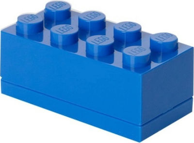 Lego Lego Mini Box 8 Kids Lunch Plastic Box Blue L9.2xW4.6xH4.3cm