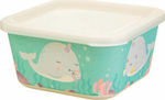 Sass & Belle Kids Lunch Plastic Box Light Blue L13xW13xH6.5cm