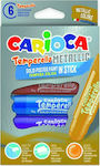 Carioca Temperello Metallic Washable Drawing Markers Thick Set 6 Colors 42674