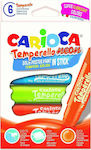 Carioca Temperello Washable Neon Drawing Markers Thick Set 6 Colors 42675