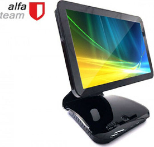 Elzab All-In-One POS System Schreibtisch Alfa 100 mit Bildschirm 15" Schwarz