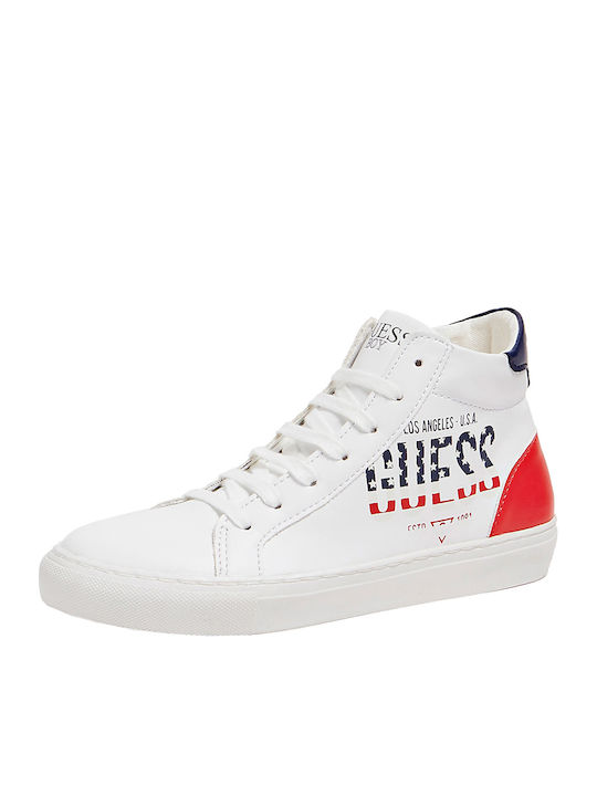 Guess Kinder-Sneaker Hoch Weiß FJ5FLAELE12-100H