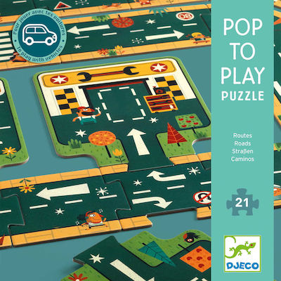 Παιδικό Puzzle Road 21pcs για 3+ Ετών Djeco