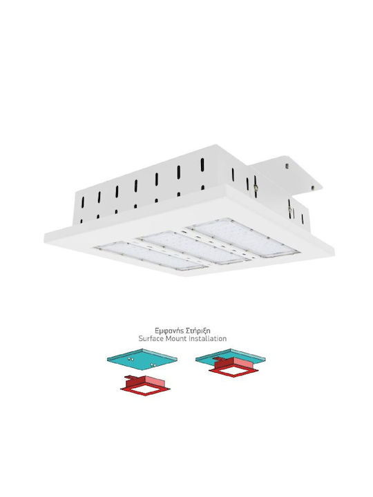 Spot Light Plafonieră de Exterior cu LED Integrat în Culoare Alb 5832