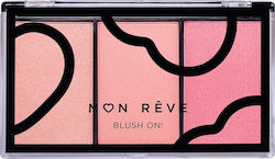 Mon Reve Palette mit Rouge Blush On! 9.9gr