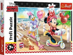 Kids Puzzle Minnie Mouse on The Beach for 7++ Years 200pcs Trefl