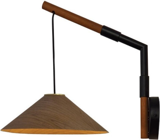 Aca Nairobi Vintage Leuchte Wand mit Fassung GX53 Schwarz 30x32x30cm