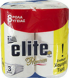 Elite Hârtie igienică Premium 8 Role 3 Foi 75gr