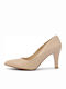 Anatomic Leather Pointed Toe Beige Medium Heels