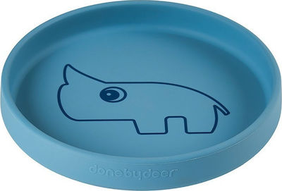 Done by Deer Baby Food Plate Nozo made of Silicone Blue 1709822