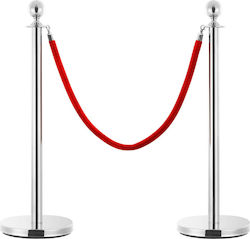 vidaXL Κολωνάκι Δαπέδου Ασημί 3 τμχ Ύψους 150cm 145731 vidaXL Κολωνάκι Δαπέδου Ασημί 3 τμχ Ύψους 150cm 145731