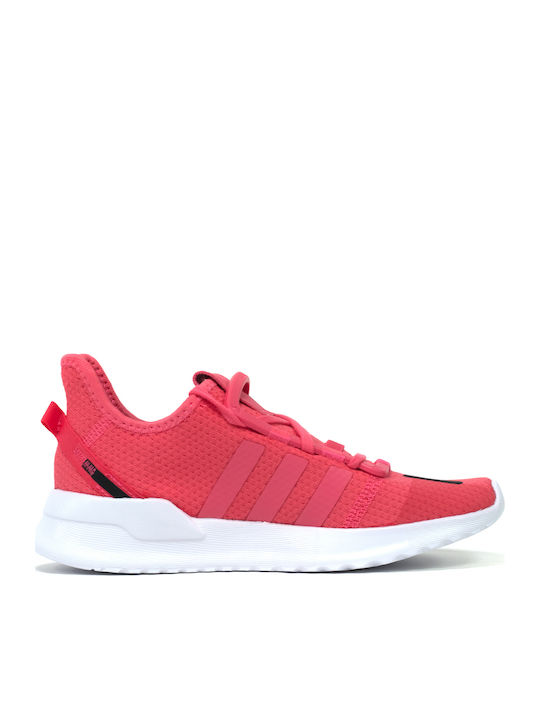 U Path Run C Kids Sports Shoes Running with Laces Real Pink / Cloud White
