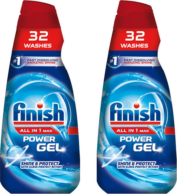 Finish All-in-1 Power Gel Υγρό 2τμχ 650ml | Skroutz.gr