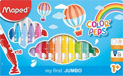 Maped Color'Peps My First Jumbo Washable Drawing Markers Thick Set 18 Colors