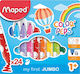 Maped Color'Peps My First Jumbo Washable Drawing Markers Thick Set 24 Colors